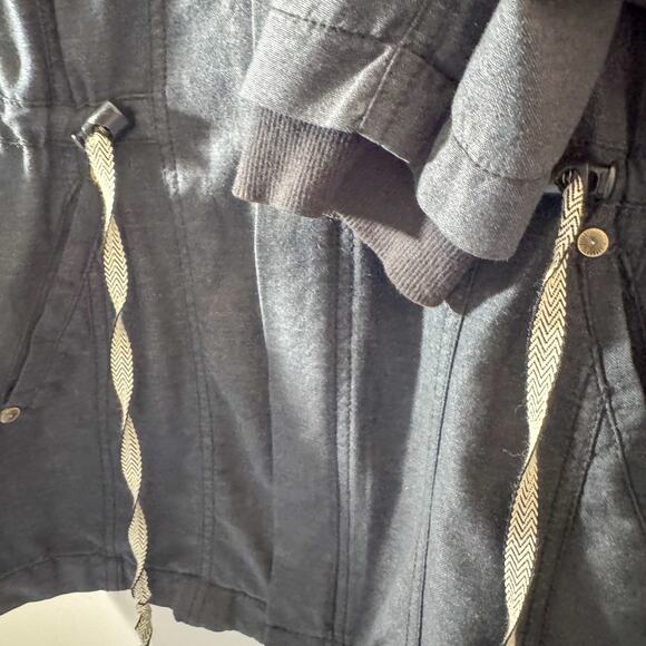 Cabi Style #209 Utility Anorak Jacket - Dark Gray with Drawstring Waist - Picture 5 of 5